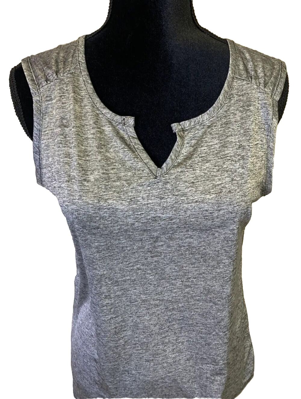 NWT Candid Soul NYL Sport Womens Athletic Top Size M/L Grey Sleeveless Workout